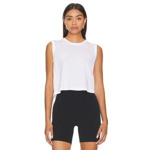 WeWoreWhat Muscle Tank Top Size M Off White Athleisure Retail $58